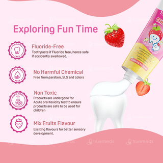 Pigeon Children Strawberry Flavour Toothpaste 45Gm
